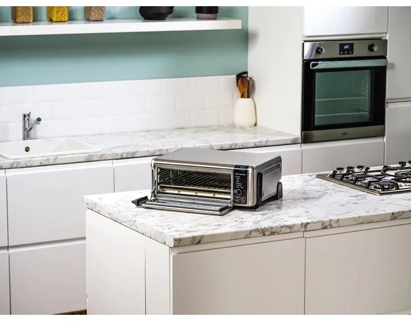 Cuptor multifunctional 8 in 1 Ninja SP101EU Foodi, 2400W, 10L, Air fry/Prajire/Coacere/Paine prajita, Compact, Inox