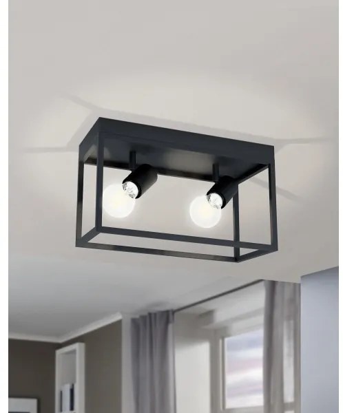 Eglo 98332 - Plafonieră SILENTINA 2xE27/40W/230V