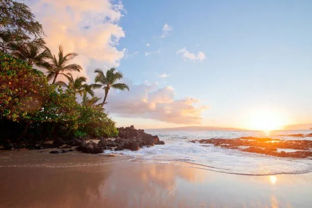 Fotografie sunset hawaii beach, M Swiet Productions