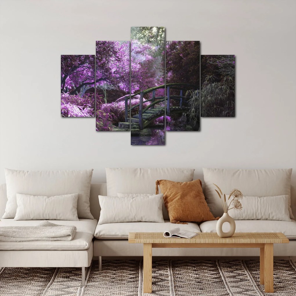 Tablou - copaci violeți (150x105 cm)