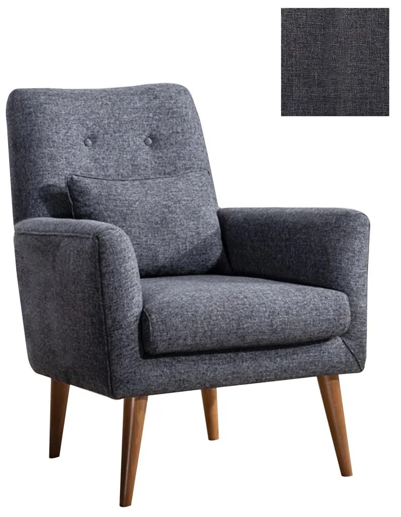 Fotoliu Zeni Berjer Dark Grey