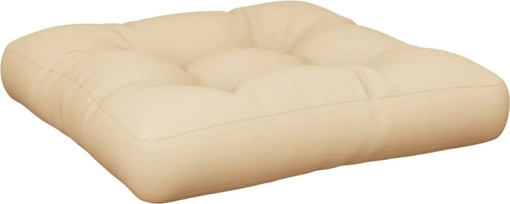 vidaXL Pernă de paleți, bej, 50x50x12 cm, material textil