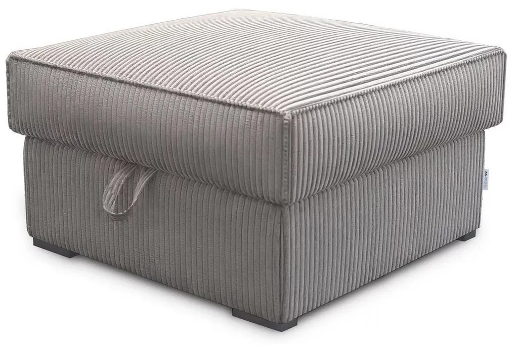 Taburet bej SMART COSARO cu spatiu de depozitare 65x65 cm