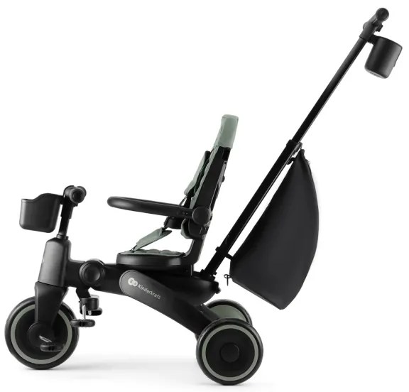 KINDERKRAFT - JAZZ 2 Tricicletă 4 în 1 pentru copii, verde