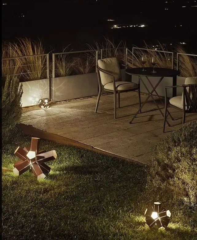 Corp de iluminat LED exterior, IP65, BANG STEP LIGHT LARGE Corten