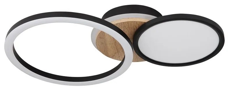 Plafoniera LED design indistrial SID negru