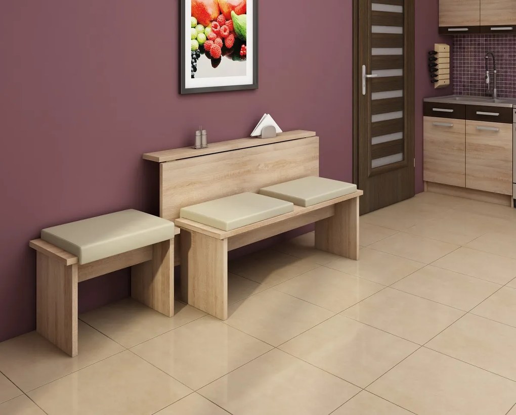 Masă de sufragerie extensibilă Elston 9 B (pentru 4 persoane). 746445