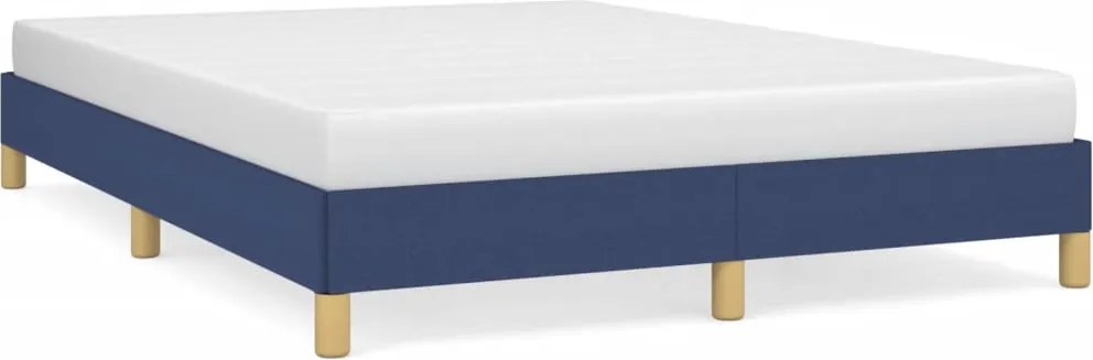vidaXL Cadru de pat fără saltea, albastru, 160x200 cm, textil