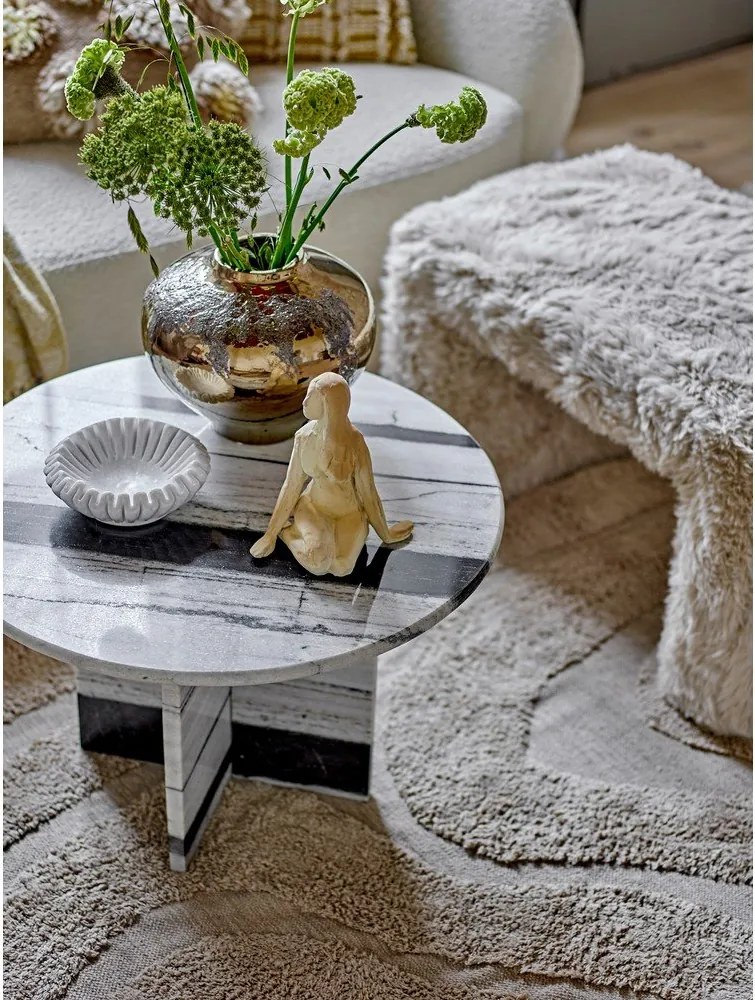 Măsuță de cafea alb-negru rotundă din marmură ø 61 cm Rosito – Bloomingville