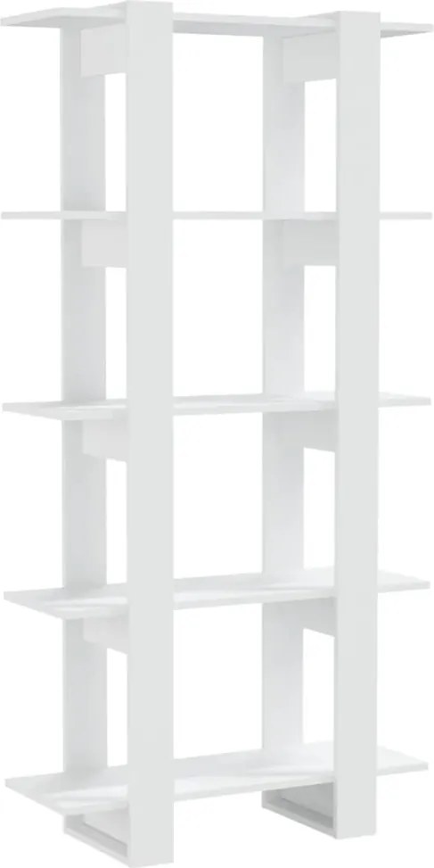 vidaXL Bibliotecă/Separator cameră, alb, 80x30x160 cm, PAL