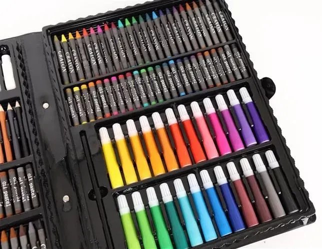 Kit de artă creativă într-o servietă practică - 168 buc - MAALEO