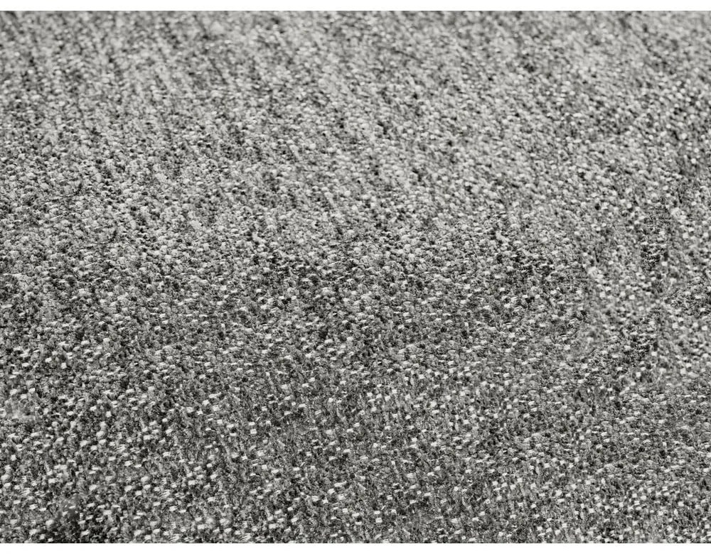 Colțar gri închis extensibil/cu spațiu de depozitare cu tapițerie din chenille (cu colț pe partea stângă/în formă de "U") Everest – Bobochic Paris