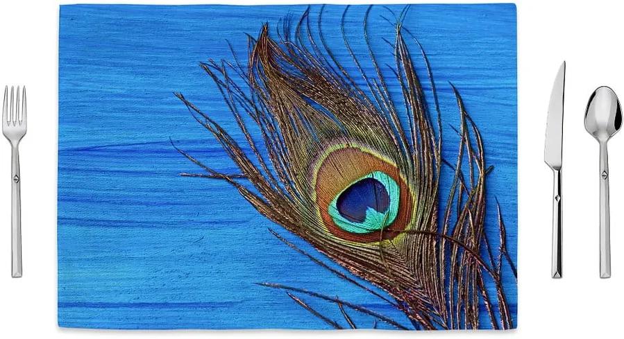 Suport farfurie Home de Bleu Tropical Peacock, 35 x 49 cm