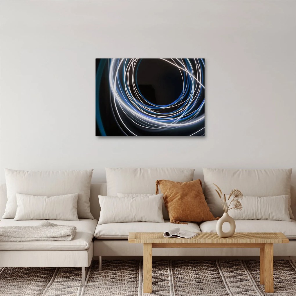 Tabloul cu linii albastre (70x50 cm)