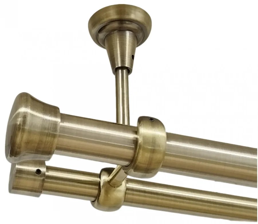 Galerie fara inele FULDA tavan - 25/19 - aur antic (Alege marime: 360 cm)