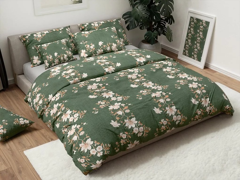 Lenjerie de pat din microfibra DISA, verde Dimensiune lenjerie de pat: 70 x 90 cm | 140 x 200 cm