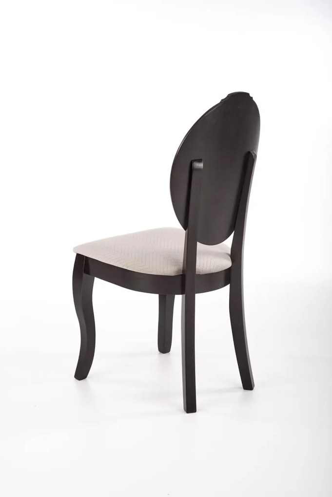 Scaun Velo tapitat bej/negru - H96