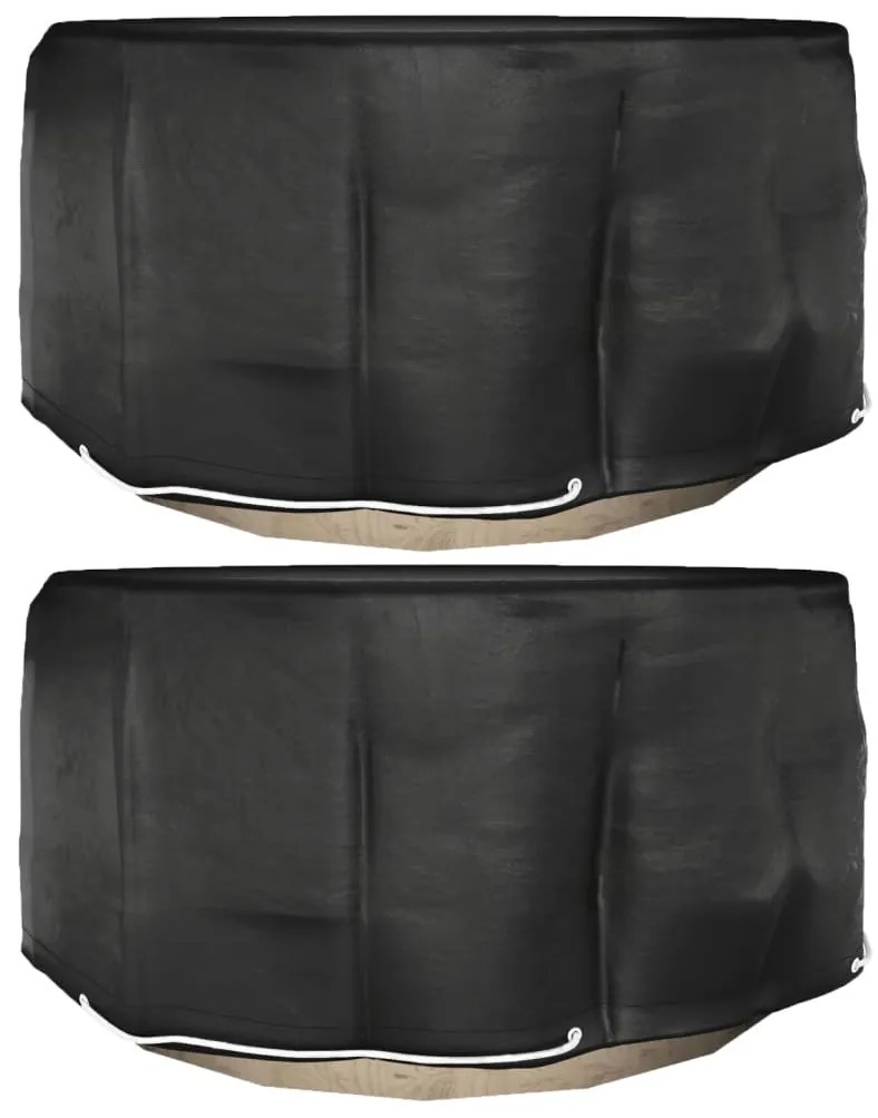 vidaXL Huse mobilier de grădină, 2 buc., 10 ocheți, rotund, Ø230x90 cm