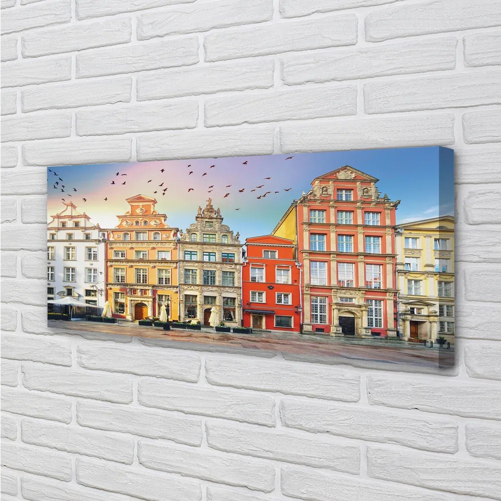 Tablouri canvas Gdańsk clădiri vechi oraș