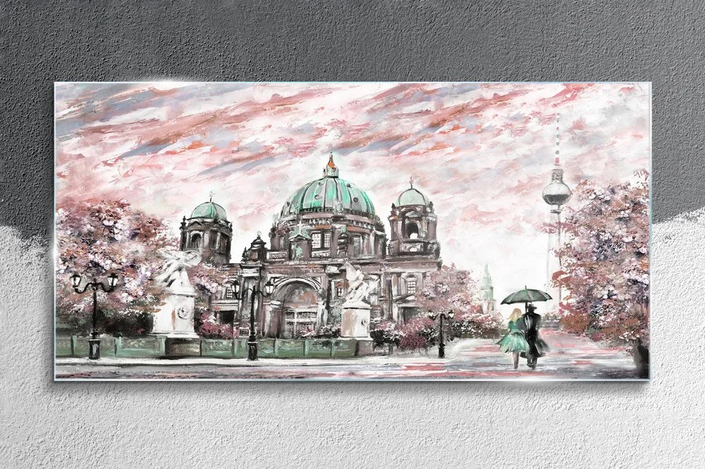 Tablou sticla Catedrala modernă din Berlin