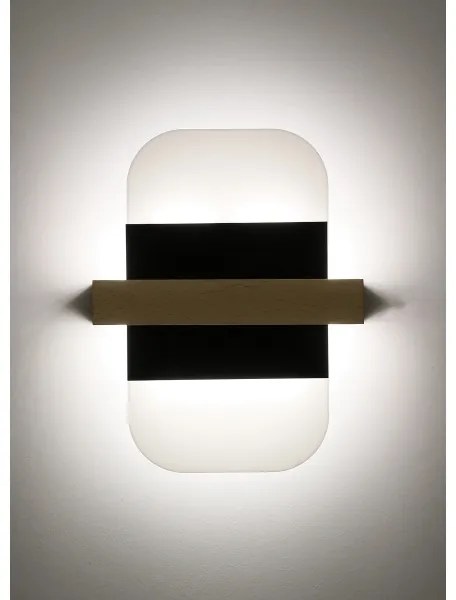 Aplică LED APRIL LED/6W/230V alb/negru