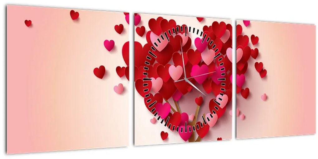 Tablou - Copacul (cu ceas) (90x30 cm)