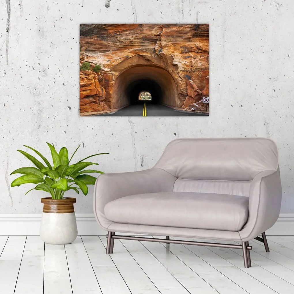 Tablou - tunel în stâncă (70x50 cm)
