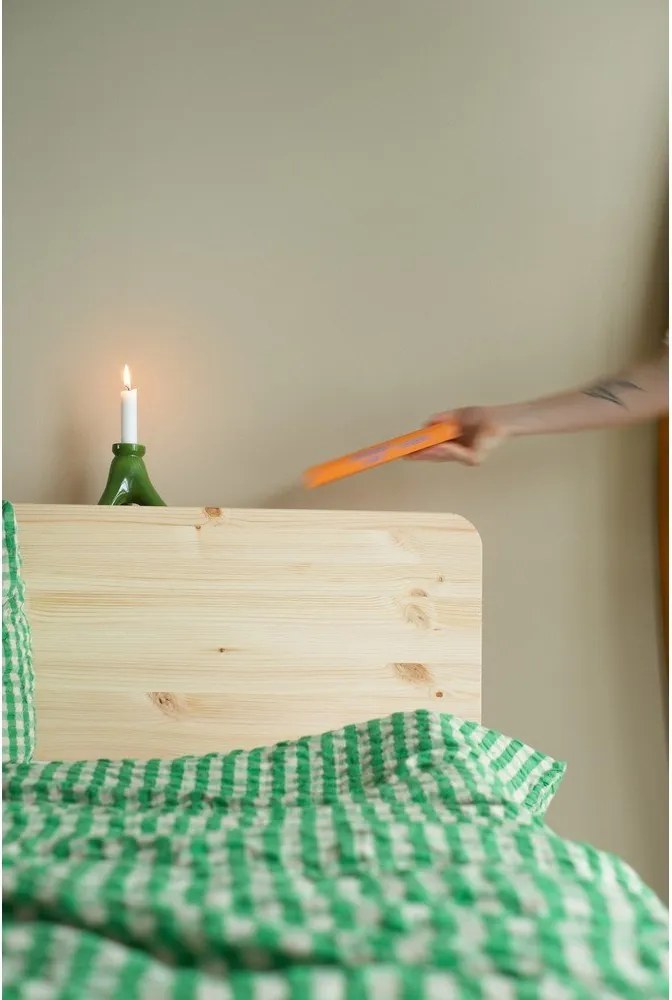 Pat matrimonial din lemn masiv de pin cu somieră 140x200 cm Retreat – Karup Design