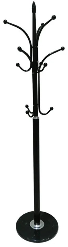 Cuier metal / marmura neagra, BELVIN