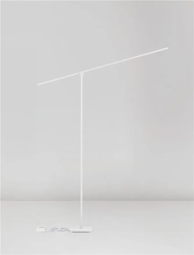 Lampa LED dimabila de podea directionabila TENSO alba