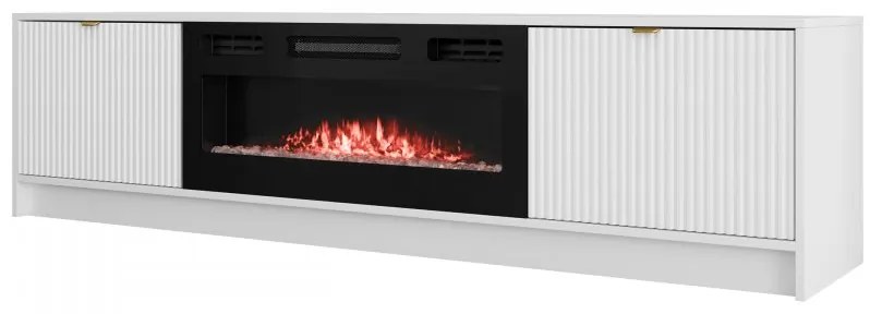 Dulap TV cu șemineu Rozoma EF (Alb velvet) . Promo -16%. 1106182