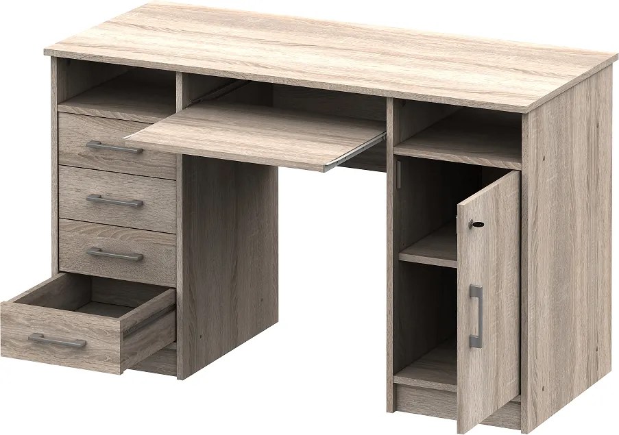 masă PC, stejar sonoma, B9 NEW