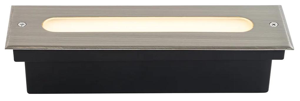 Spot modern pentru sol din oțel 30 cm cu LED IP65 - Eline