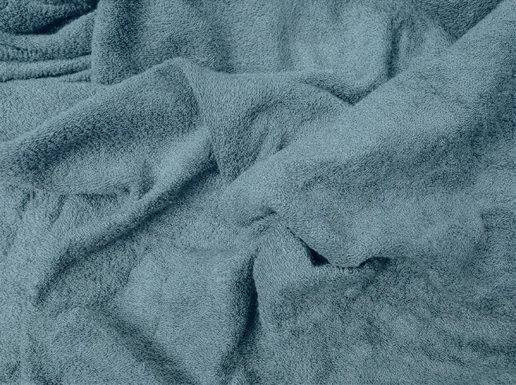 Cearsaf cu elastic din fleece MOLTON petrol 180 x 200 cm