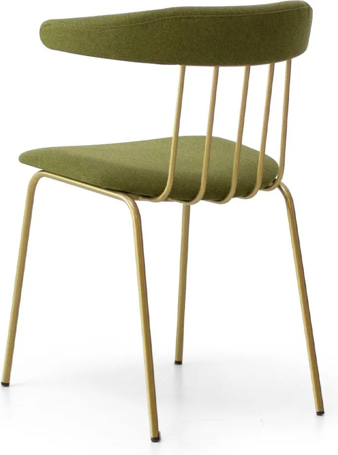 Scaun lemn masiv Sillon Miki Cadru Metalic Sudat Design Cu Spătar Extins Personalizabil