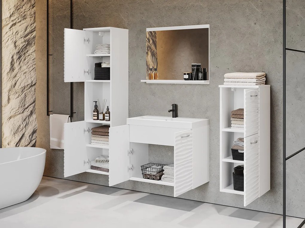 Mobilier baie Megasa I MDF (Alb + Alb) . 1104002
