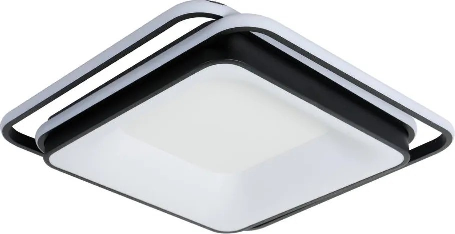 Brilagi - plafonieră LED dimmabilă FLARE LED/102W/230V 50x50 cm neagră + telecomandă