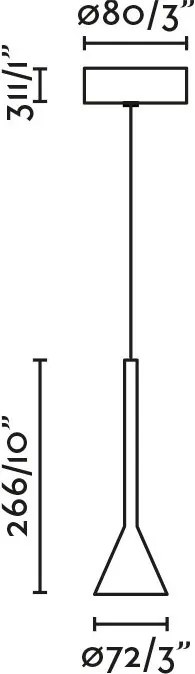 Pendul LED stil minimalist ANNA negru