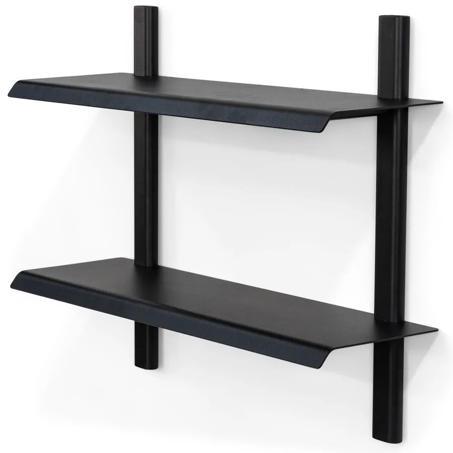 Raft negru etajat din metal 60 cm Hola – Spinder Design