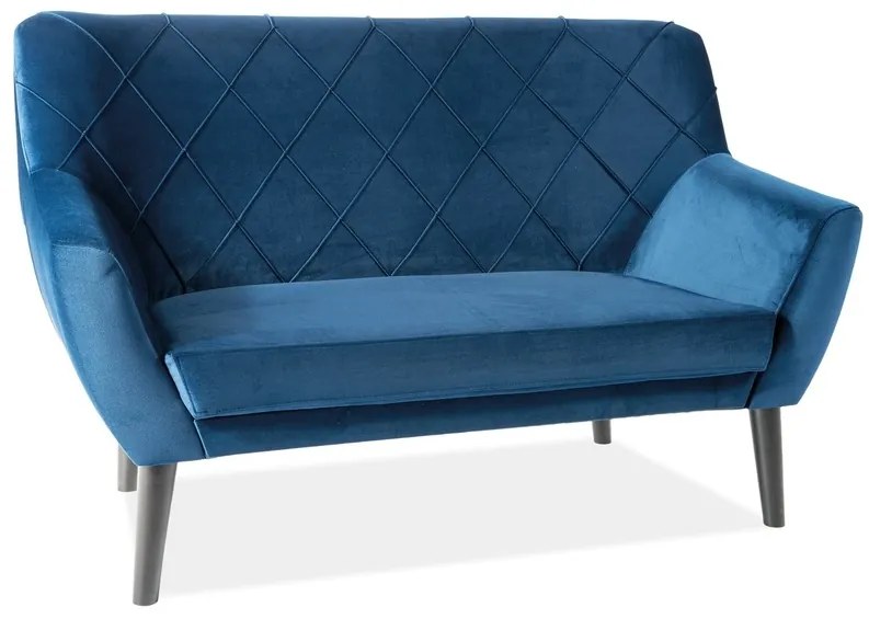 Canapea tapitata Kier 2 Velvet - Albastru