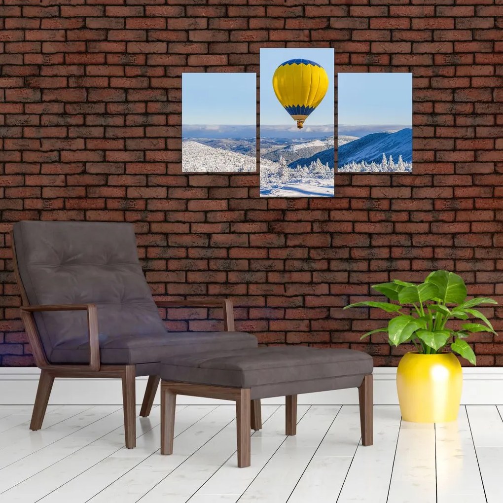 Tablou - Zbor peste peisaj de iarnă (90x60 cm)