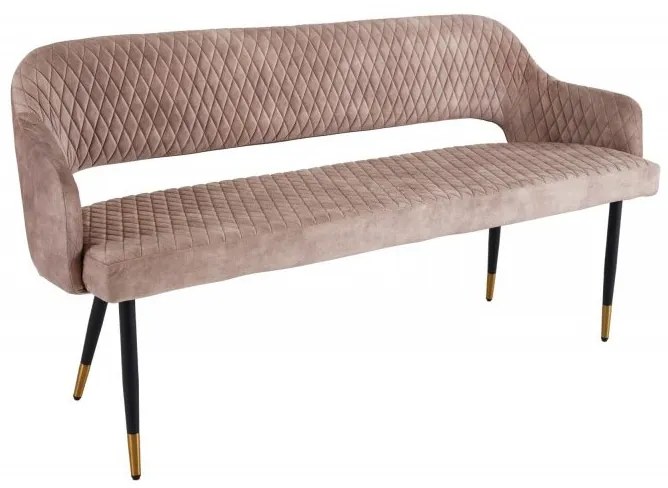 Bancheta tapitata design modern Paris 160cm, champagner greige