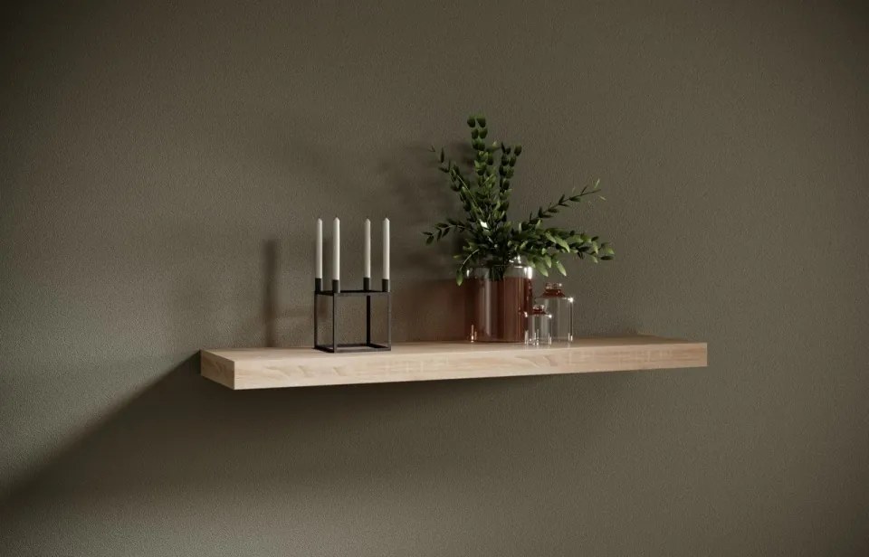 Raft suspendat ANDREA, ADRK Furniture (Lungime: 100 cm, Culoare: Artisan)