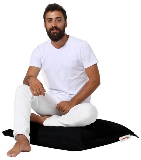 Pernă de podea 70x70 cm negru