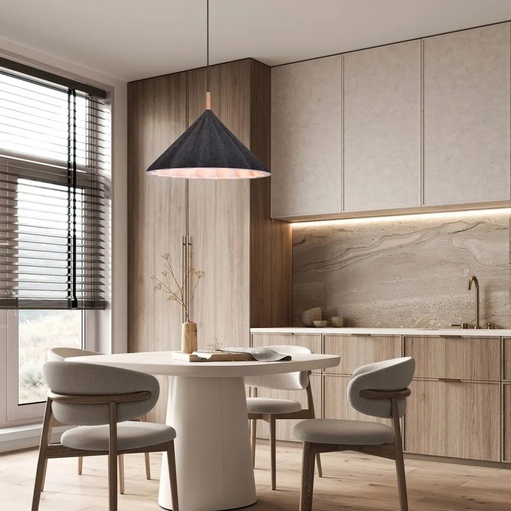 Lustra suspendata din material ecologic Linavo D-52cm