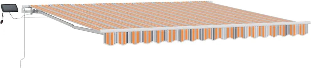 vidaXL Cortina Retractabilă cu Manual Multicolour 400 ×300 cm țesătură