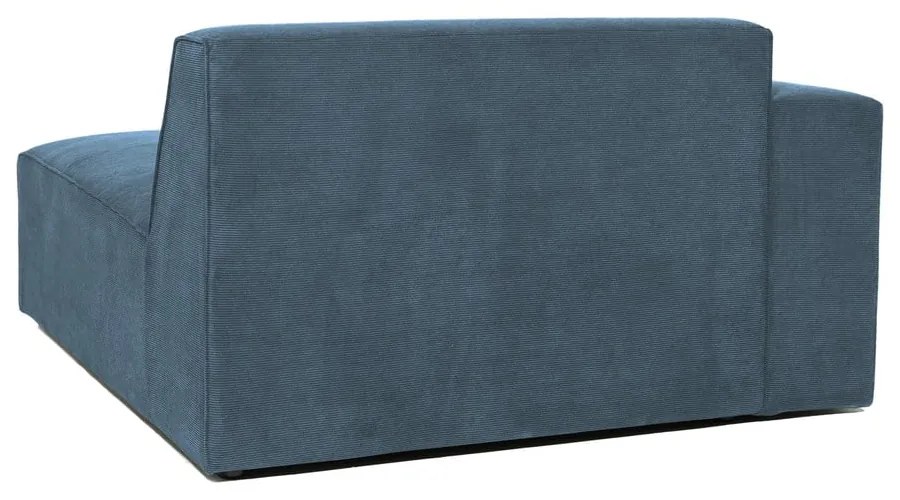 Modul pentru canapea albastru cu tapițerie din catifea reiată (cu colț pe partea stângă ) Sting – Scandic