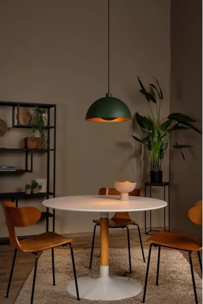 Lustră pe cablu SIEMON 1xE27/40W/230V verde Lucide 45496/01/33