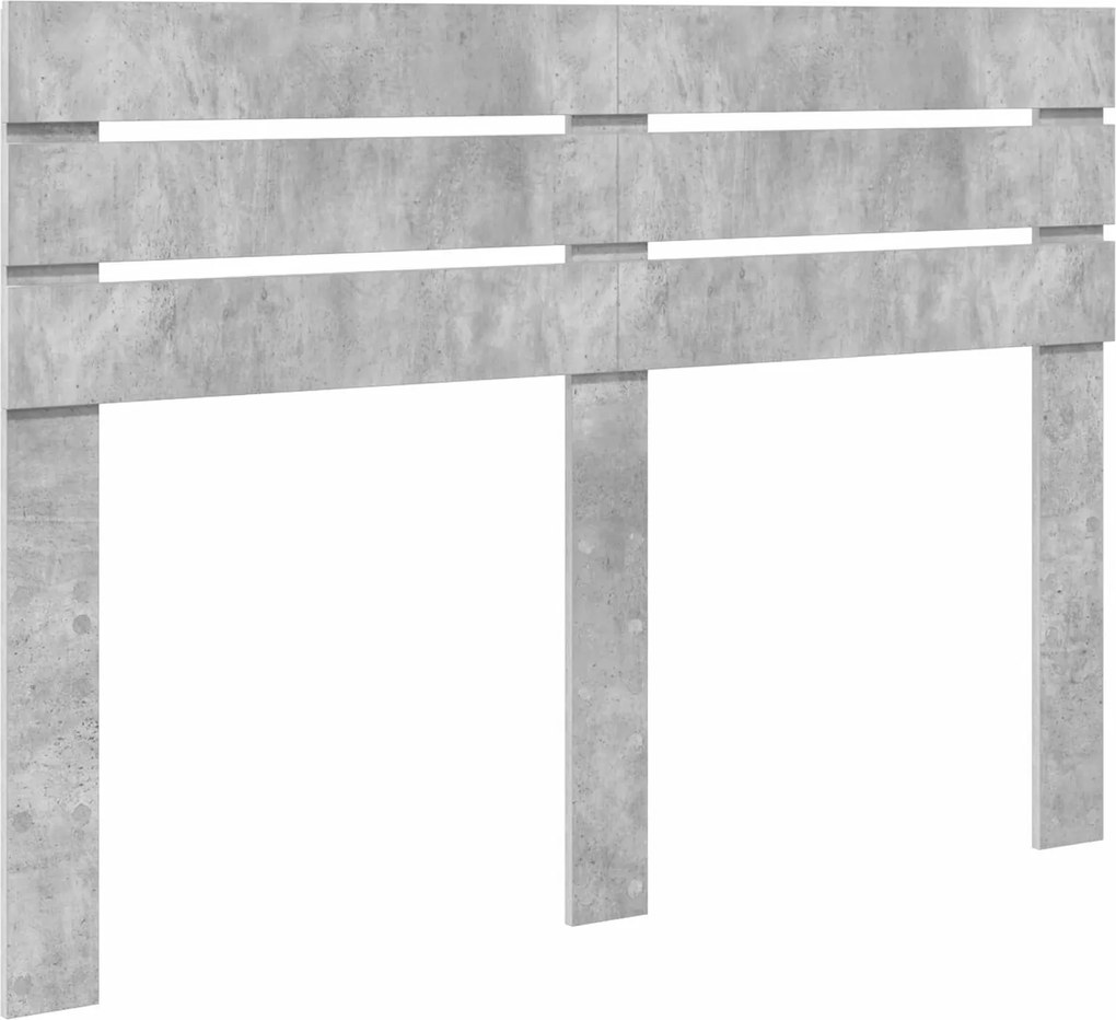 vidaXL Tăblie cap Gri din beton 150 cm Lemn compozit