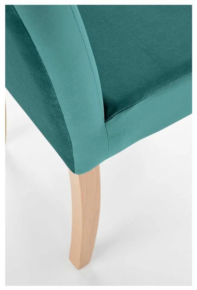 Scaun de bucătărie Clarion II, verde / stejar miere